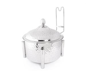 Top Grade Chafing Dish Steel Pot with Lid Designed for <b>Buffet</b> Style Food Serving at Weddings Parties and Special Events - Product Image 3