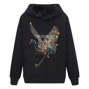 Sweat-shirts à strass pour hommes fabriqués au Pakistan, 100% coton, prix de gros bon marché pour l'hiver - Product Image 6