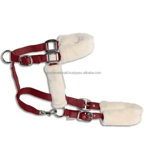 Cabestro de caballo de nailon recién llegado personalizado y accesorios con acolchado de lana suave en la banda de la nariz con herrajes de níquel ajustables - Product Image 3