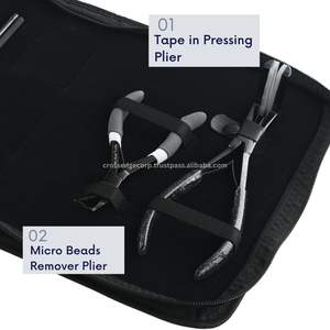 ชุดเครื่องมือต่อผมชุดกรรไกรด้ายไมโครบีดส์แบบ3รู4ชิ้นเย็บในแหวนเข็ม - Product Image 3