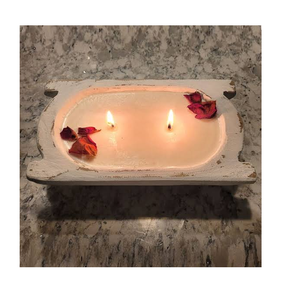 Cuenco de madera para velas, nuevo, estilo rústico, para alimentos, cuenco para velas, mejor precio - Product Image 1