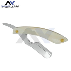 High Quality Barber Swing Lock Straight Edge <b>Razor</b> <b>for</b> <b>Men</b> Stainless Steel Single Blade Shaving Tool with Custom Color Plastic - Product Image 4