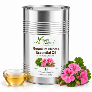 Aceite de Geranio Orgánico Certificado, Pelargonium Graveolens, Aceite Esencial Botánico Dulce 100% Puro, Antienvejecimiento, Perfumería, Cosméticos - Product Image 2