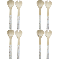 Ensemble de couverts jetables en bambou durables, faits à la main, 100% écologiques, couleur naturelle, artisanat vietnamien OEM/ODM KV NATURAL HOME