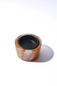 Premium Quality Best Artisans Handmade Wood Incense <b>Burner</b> with Green Resin Base and Natural Grain Pattern <b>for</b> Aromatic Use - Product Image 4