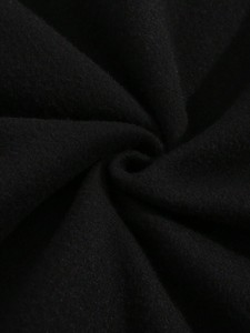 Sudaderas con cremallera de un cuarto negras para mujer, estilo streetwear, de algodón polar, corte holgado, cuello alto, hombros caídos, marca privada, pedido al por mayor - Product Image 6