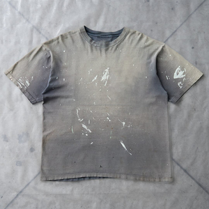 <b>Men's</b> Gray O-Neck Short Sleeve T-<b>Shirt</b> 100% Cotton Jersey Knitted Casual Regular Fit <b>Skulls</b> Front High Street Anti-Shrink 300g - Product Image 2