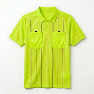 Uniforme de árbitro deportivo de competición en venta al por mayor, camiseta de árbitro de fútbol, camiseta deportiva oficial para partidos de fútbol - Product Image 1