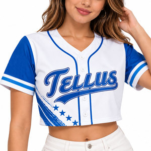 Maillots de baseball et de softball personnalisés de haute qualité pour femmes, vêtements de sport en gros avec impression par sublimation pour les équipes - Product Image 1