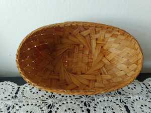 Panier ovale en bambou fait main, panier de rangement tressé naturel, plateau organisateur rustique pour la maison, la cuisine, la décoration de ferme, vente en gros - Product Image 3