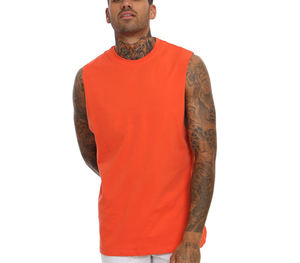 เสื้อกล้ามออกกำลังกายสำหรับผู้ชาย รุ่นใหม่ประจำฤดูร้อน ผ้าฝ้าย 100% ยืดหยุ่นสูง เหมาะสำหรับการฝึกซ้อมและเพาะกาย - Product Image 3