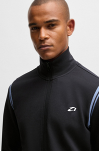 Ensemble de survêtements deux pièces pour hommes avec capuche, rayures contrastées, style athlétique, design personnalisé, collection 2026, vente chaude, finitions personnalisées - Product Image 4