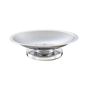 Cheap Price Standard Design Oval Shape Decorative Soap Dish Prime Quality Stainless Steel <b>Black</b> Color Soap Dish And Stand - Product Image 1