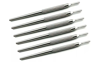 ด้ามมีดผ่าตัดแบบพรีเมียม ทรงกลม หมายเลข ที่ใส่ใบมีดผ่าตัดและมีดผ่าตัดขนาดเล็กแบบมืออาชีพ ทำจากสแตนเลส 3 ชิ้น รุ่นกลม หมายเลข 3 - Product Image 6