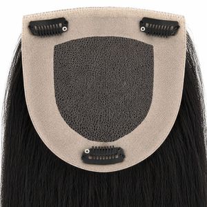 Mono topper 22 pouces Noir naturel Qualité Super Double Drawn Texture de cheveux lisses - Product Image 3