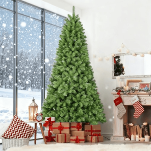 Albero di Natale Artificiale in PVC Floccato di Alta Qualità, 2,1 m, Materiale PET, Funzionamento a Batteria, Personalizzabile, Pieghevole, per Uso Esterno - Product Image 2