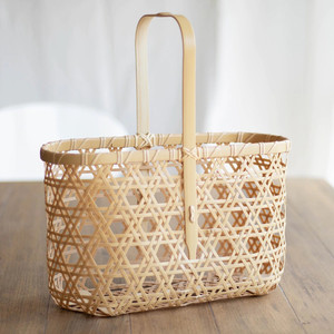 Best Selling <b>Gift</b> Hamper <b>Basket</b> Natural Bamboo <b>Baskets</b> with Handle for Christmas Festival Holidays - Product Image 1
