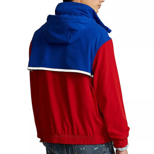 Sweat à capuche polaire personnalisé pour homme, demi-zip, color block, streetwear, décontracté, hiver, fabricant OEM en gros - Product Image 3