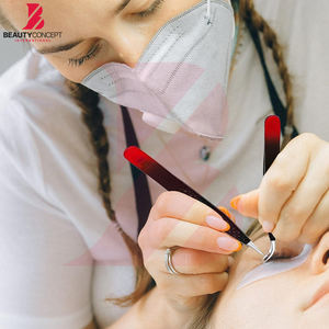 Pinces à cils pour greffe, pinces à pointe en fibre pour extensions de cils, pinces à cils de précision antidérapantes pour volume - Product Image 4