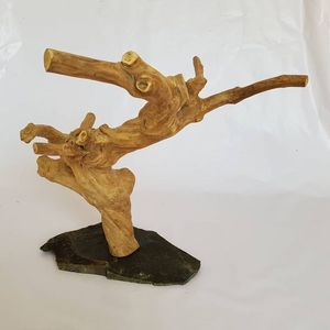 Perchoir à oiseaux en bois Thanh Tung Thinh, base rectangulaire en bois flotté naturel, décoration intérieure, fabriqué au Vietnam - Product Image 4