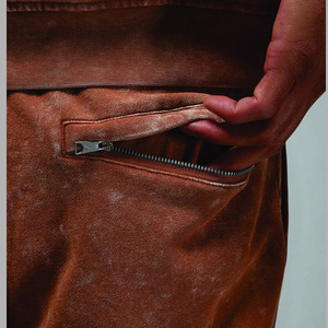 Pantalon de survêtement en coton vintage épais délavé à l'acide pour garçons, broderie personnalisée, pantalon de survêtement épais délavé au soleil pour hommes - Product Image 5