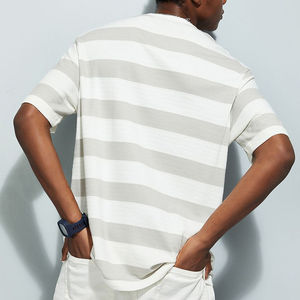 Nouvel arrivage en gros : T-shirt pour homme en tissu respirant et léger, idéal pour la gym, avec design imprimé à manches courtes, service OEM personnalisé - Product Image 5