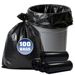 ถุงขยะดำ TH GB-036 ขนาดใหญ่พิเศษ 40-45 แกลลอน ผลิตจากพลาสติก HDPE รีไซเคิล เป็นมิตรต่อสิ่งแวดล้อม สำหรับใช้ภายนอกอาคารและลานบ้าน - Product Image 1