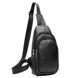 Bolsos de pecho pequeños de cuero genuino vintage, portátiles, de diseño nuevo, de moda, con una sola correa, tipo bandolera. - Product Image 2