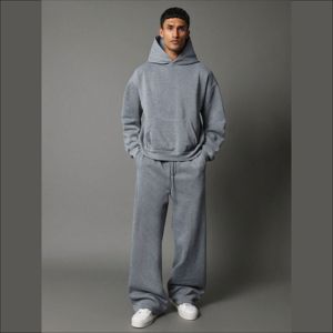 Conjunto Deportivo Oversize para Hombre, Sudadera con Capucha Holgada y Pantalones Jogger Holgados, Ropa Deportiva Casual de Dos Piezas - Product Image 5