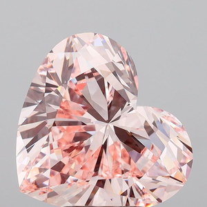 Heart Cut Lab grown Diamond Fancy <b>Pink</b> Diamond Loose Stone For Jewelry Making - Product Image 1