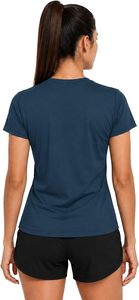 STELLAR Fresh Quick Dry <b>V</b>-<b>neck</b> Unisex Athletic <b>T</b>-<b>Shirt</b> Summer Daily Wear Terry Cotton/Bamboo Custom Logo Performance Training - Product Image 3