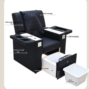 Electric Massage PU Leather Modern Design Pedicure <b>Chair</b> for Nail Salon Beauty Salon <b>Hand</b> Foot Care Eyelash Bathing Free Water - Product Image 4