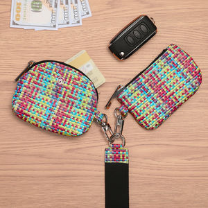 Women and Girls Designer PU <strong>Zip</strong> <strong>Around</strong> Dual Pouch Wristlet Keychain Wallet <strong>Small</strong> Coin <strong>Purse</strong> - Product Image 2