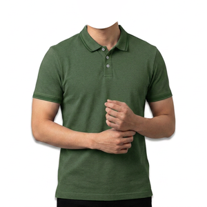 Camisa de Manga Corta para Hombre 2026, Algodón Piqué, Transpirable, Corte Casual, Largo Regular, Diseño con Botones, Logotipo Tejido en la Parte Delantera - Product Image 5