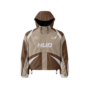 Conjunto Deportivo Personalizado, Chaqueta con Capucha y Pantalones Cortos, Bloques de Color, Sublimación, Secado Rápido, Poliéster, Unisex, Ropa de Primavera para Adultos - Product Image 5