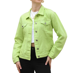 Chaqueta Vaquera Elegante para Mujer, con Botones al Frente, Bolsillos en el Pecho, para Uso Diario, Transpirable, a Bajo Precio - Product Image 3
