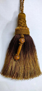 Golden Decorative <b>Tassel</b> With Wooden Bead Ornament <b>For</b> Curtain Tieback Home Decor Accessories - Product Image 5