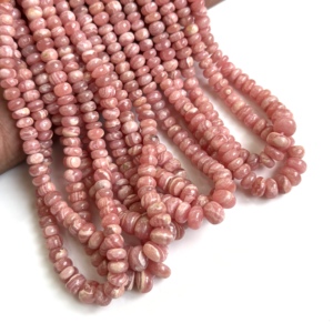 Natural Rhodochrosite Faceted Rondelle <b>Beads</b> 5-9MM Premium Rhodochrosite Gemstone <b>Bead</b> Strand 16 Inch Loose <b>Stone</b> <b>Beads</b> in Bulk - Product Image 3