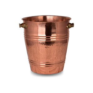 <b>Hammered</b> Copper Ice Buckets Wall Vacuum Insulated 100% Copper Double Wall Vacuum Insulated Copper Ice Buckets - Product Image 3