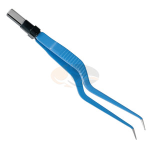 Pinces bipolaires chirurgicales super européennes antiadhésives à baïonnette, à pointe angulaire descendante, 0,5 mm, 1,0 mm, 2,0 mm, 24 cm, pour coagulation - Product Image 6
