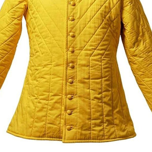 Medieval Gambeson Cotton Padded Coat Yellow Reenactment LARP Costume Knight Wearing Aketon Doublet Protective Padded Coat - Product Image 3