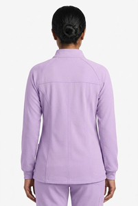 Blouse médicale à manches longues pour femme – Col montant – Haut de blouse d'infirmière – Blouse médicale personnalisée pour femme - Product Image 3