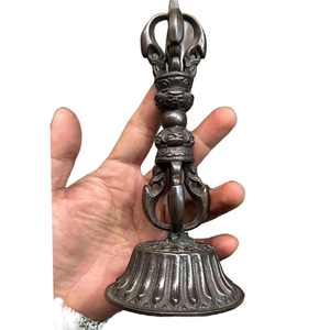 Antique Magical <b>Dart</b> Phurba Sculpture-Buddhism Theme Metal Casting Technique Embossing Printing - Product Image 2