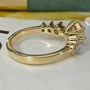 Anillo de Compromiso con Diamante Cultivado en Laboratorio Certificado por IGI de 4.10 Quilates para Mujer, Oro de 14K/18K, Joyería de Lujo para Boda, Regalo Nupcial - Product Image 3