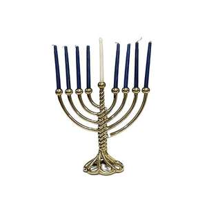 Menorah de Estilo Moderno para Uso en Sintagogas y Templos, para Decoración de Mesa en Hogares y Villas, Portavelas Decorativo para Hanukkah - Product Image 2