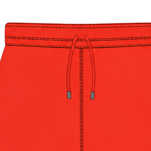 Pantalones Cortos de Rugby Rojos Brillantes con Cintura Elástica y Cordón Ajustable, Uniformes de Equipo a Rayas, Personalizables, Transpirables, para Entrenamiento y Rendimiento Atlético - Product Image 6