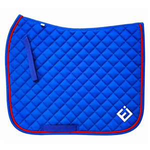Almohadilla de Silla de Montar Acolchada Blue Diamond, Cojín de Poliéster para Silla de Montar de Equitación con Ribete Rojo - Product Image 1