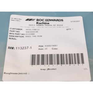 Anillo de Sujeción Tokyo Electron TEL D131068, BSM - Equipo y Piezas de Semiconductores de Confianza con Legado Global - Product Image 3