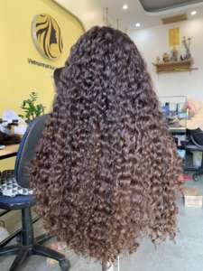 Extensions de cheveux vierges vietnamiens Dentelle pré-plumée Couleur naturelle Matière première Tissage de cheveux humains Fournisseur de Vietnam Curl Style - Product Image 5