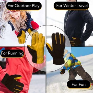 Custom Design Cowhide Split Leather <b>Driving</b> <b>Gloves</b> Inner Lining Soft & Comfortable Abrasion Resistant Household Gardening <b>Gloves</b> - Product Image 3